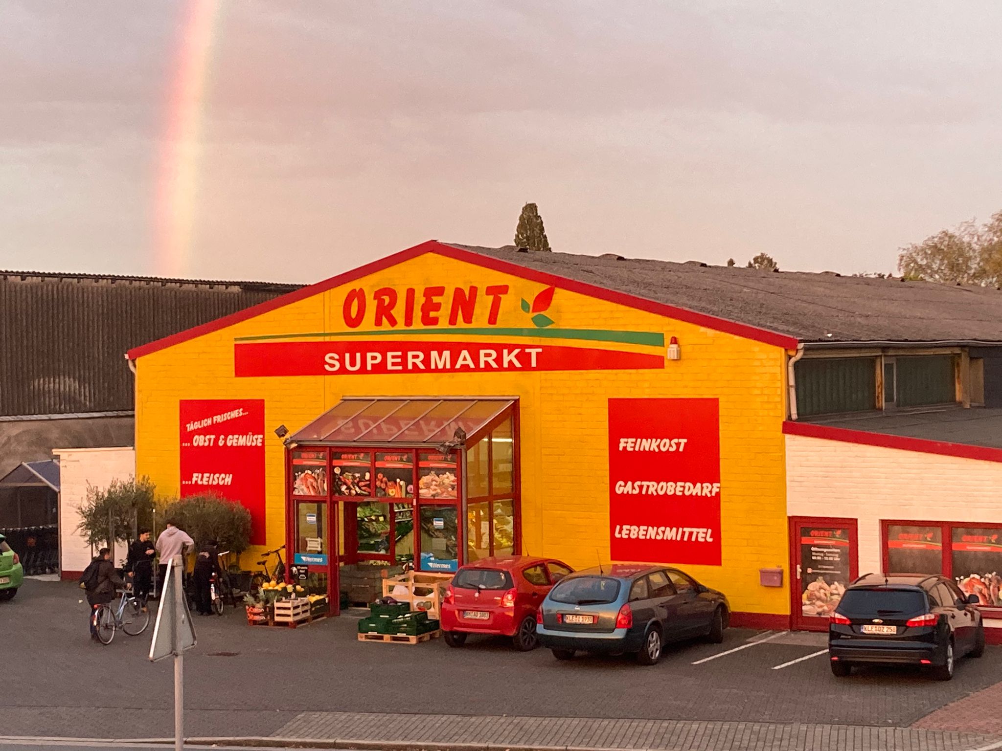 Außenansicht vom Orient Supermarkt in Kevelaer